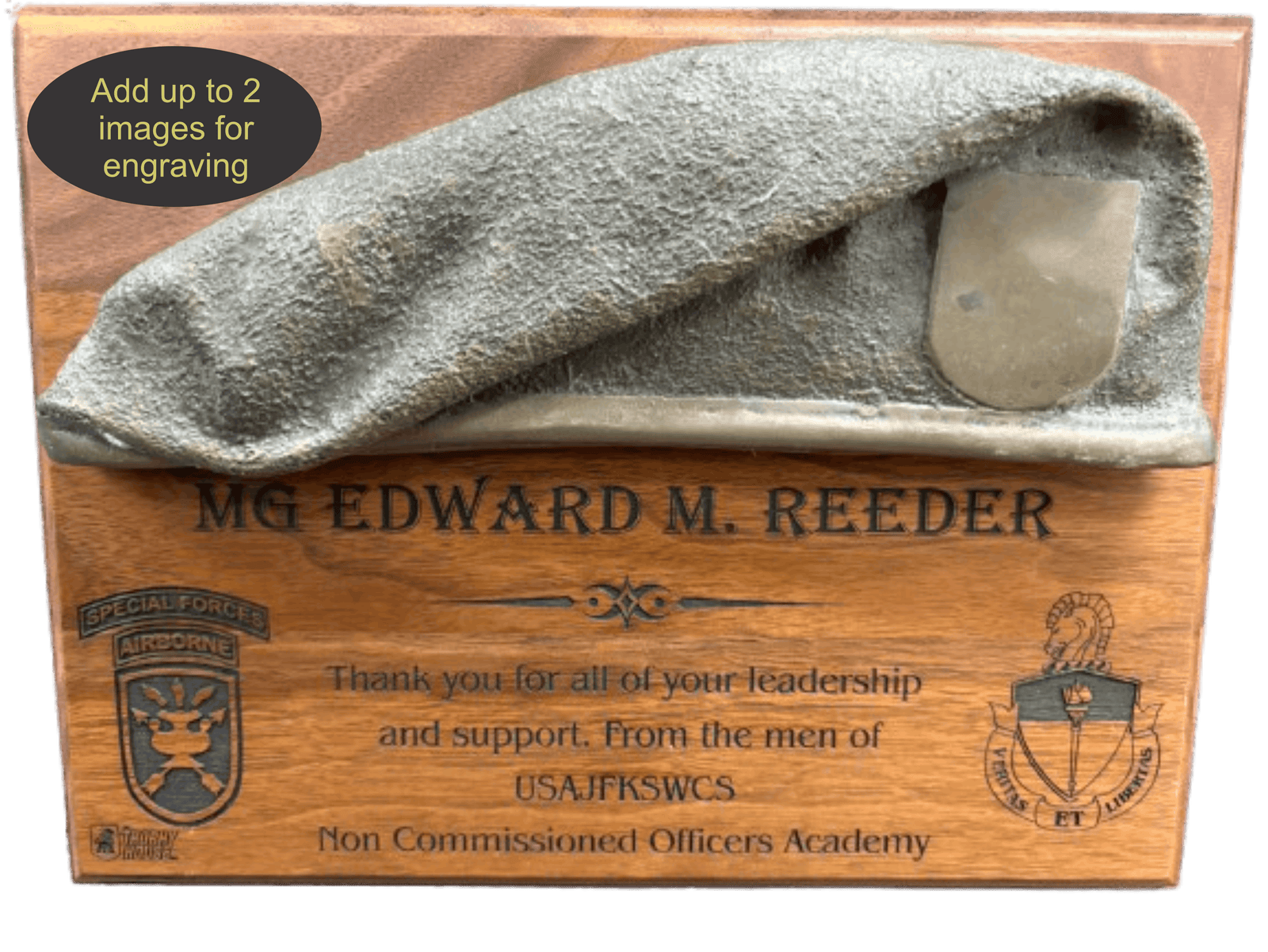 Engraved recognition plaque