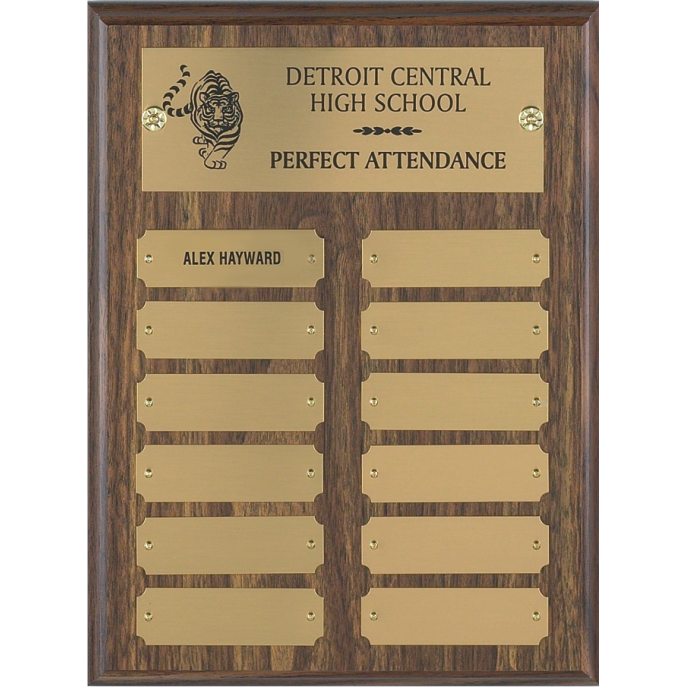 12 Plate Perpetual Plaque