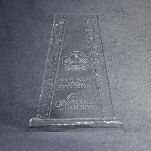 Acrylic Tower With Crinkle Edge