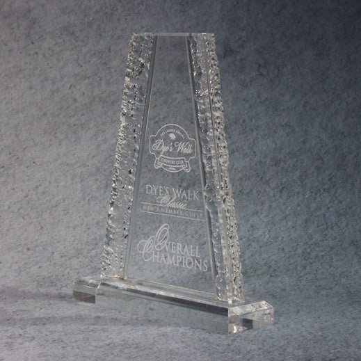 Acrylic Tower With Crinkle Edge