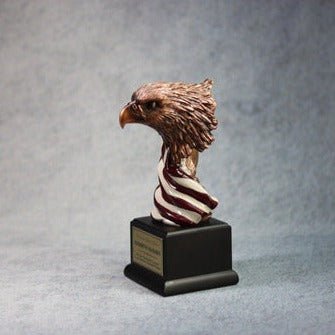 Eagle Head With The American Flag