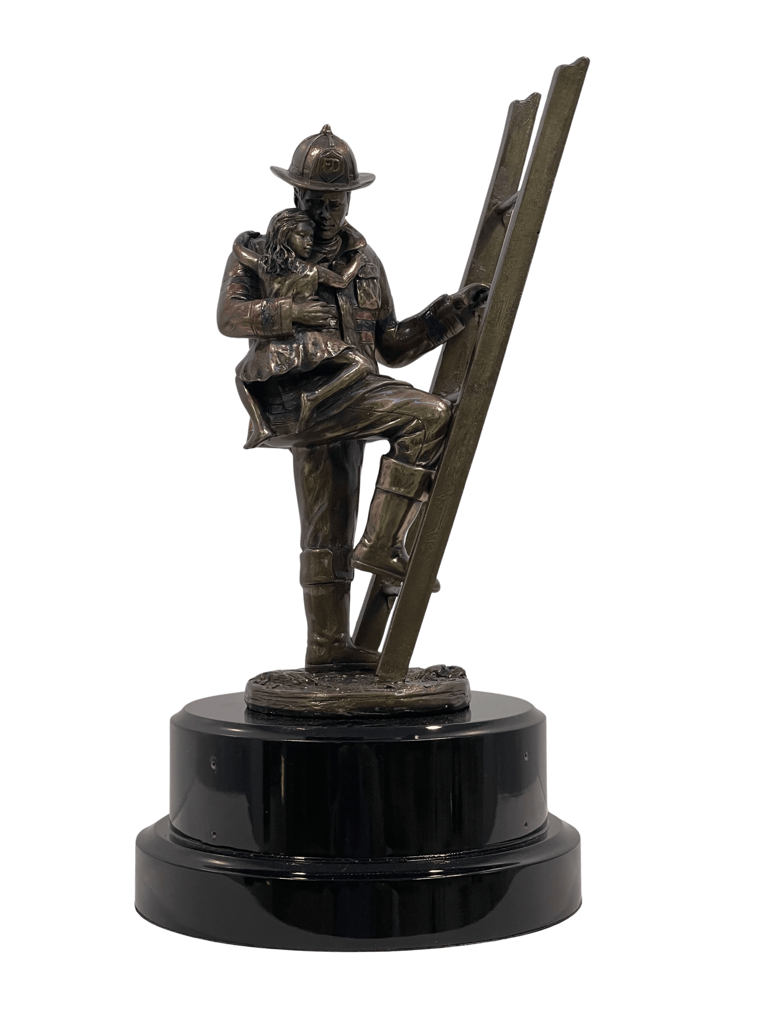 Fireman Rescue Statue