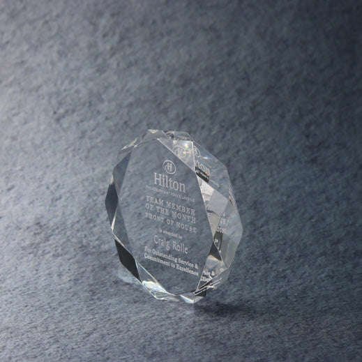 Multi-Faceted Acrylic Paperweight
