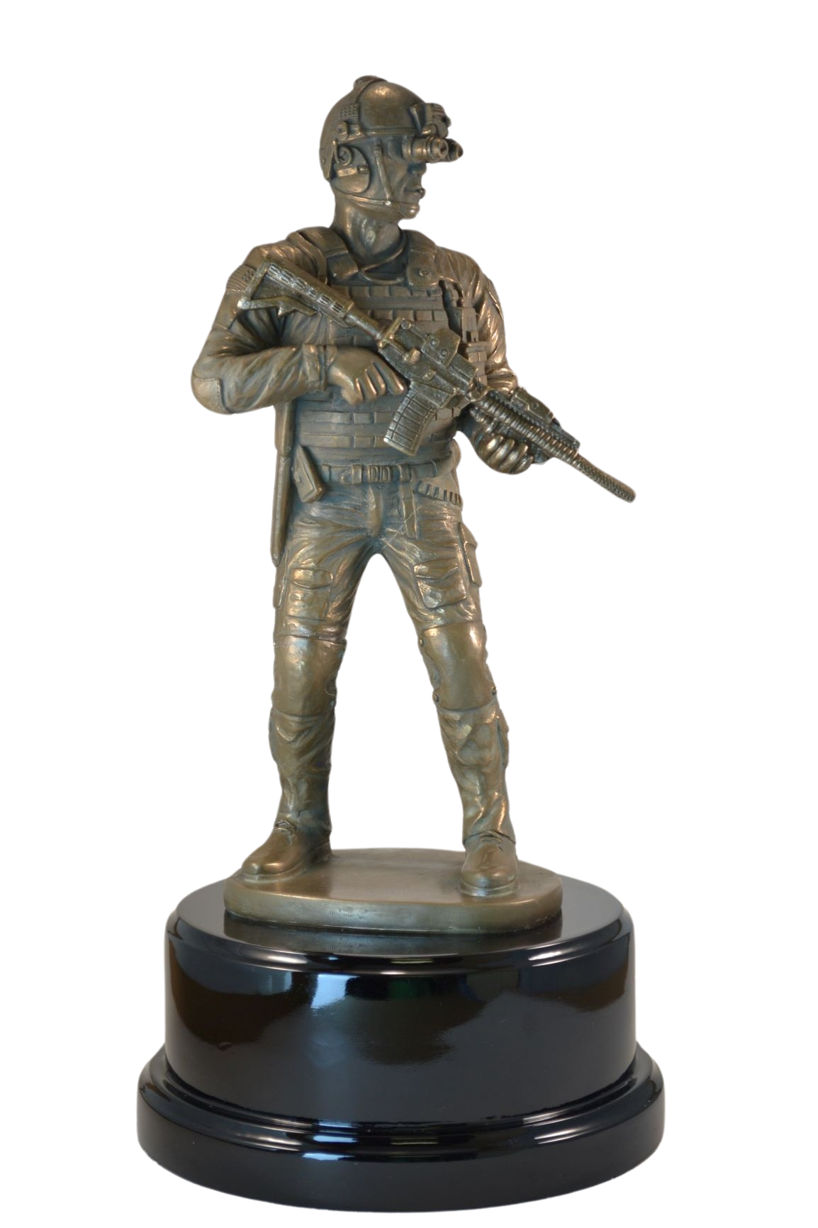 12" Special Forces Combat Soldier on Black Base