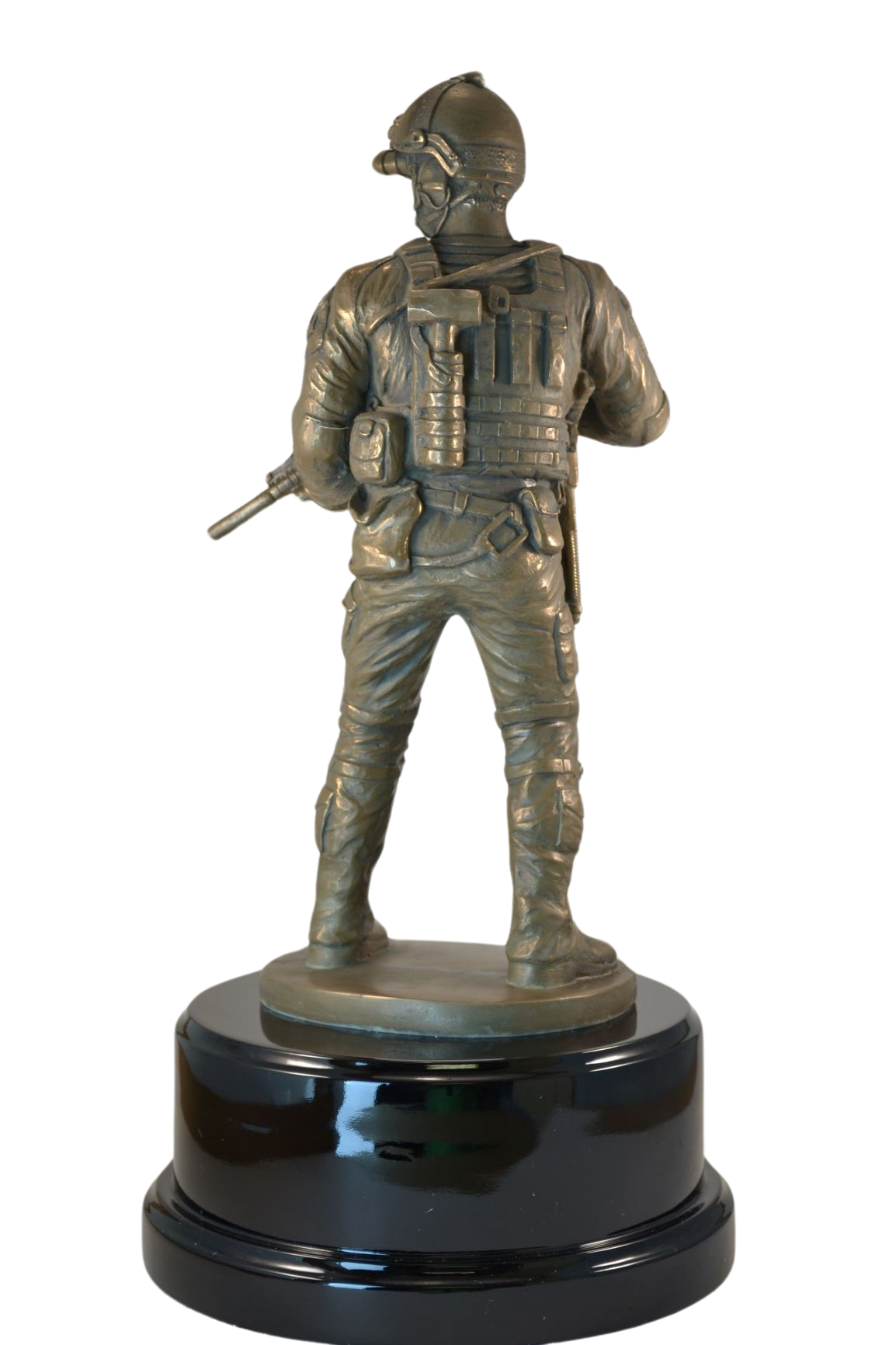 12" Special Forces Combat Soldier on Black Base