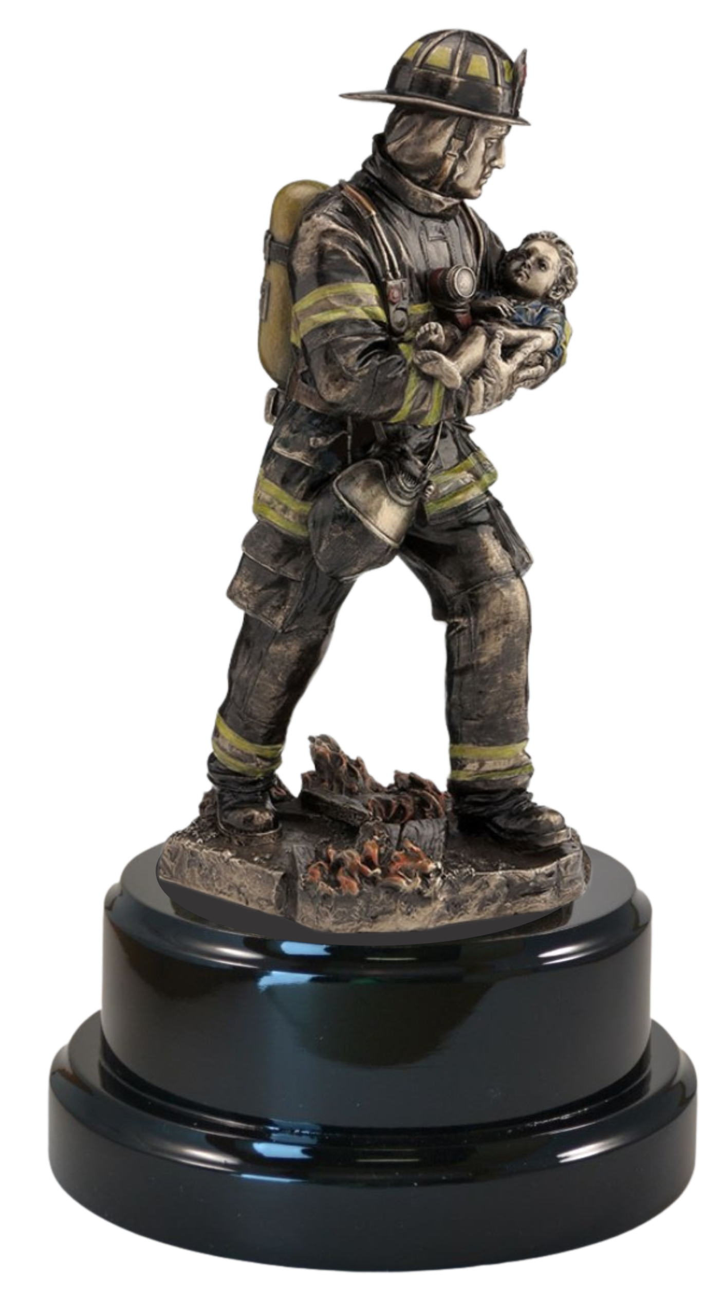 Fireman Carrying Child